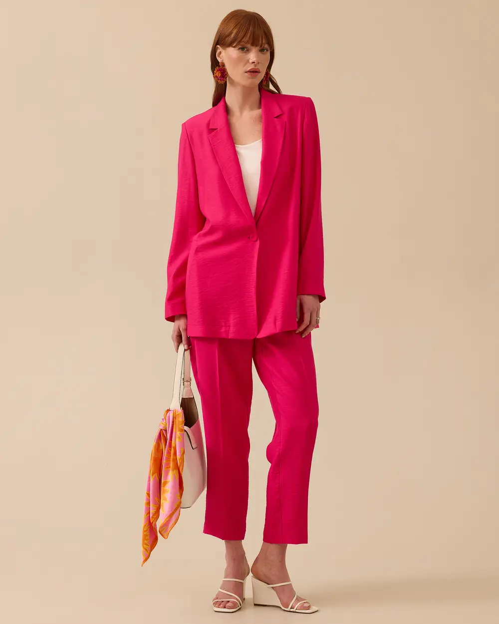 Tek Düğmeli Oversize Ceket