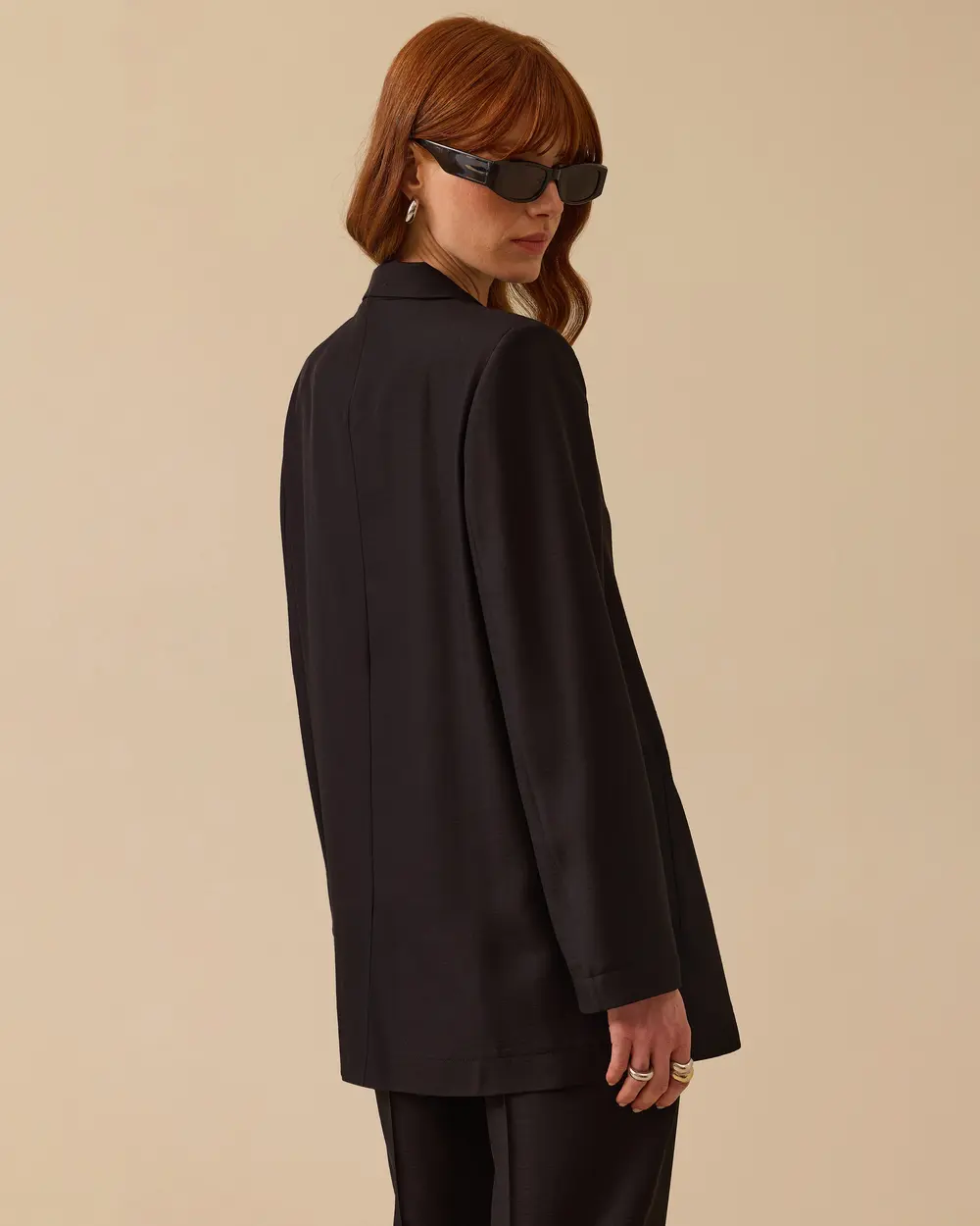Tek Düğmeli Oversize Ceket