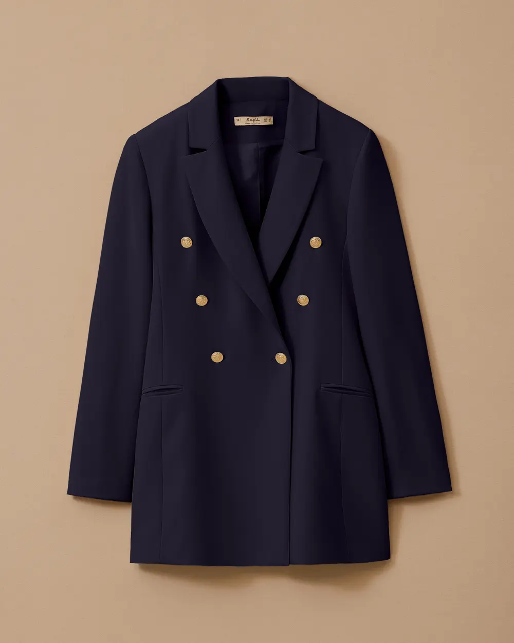 Classic Cut Blazer Jacket with Buttons