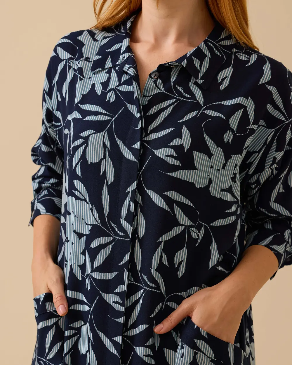 Patterned Long Shirt Tunic