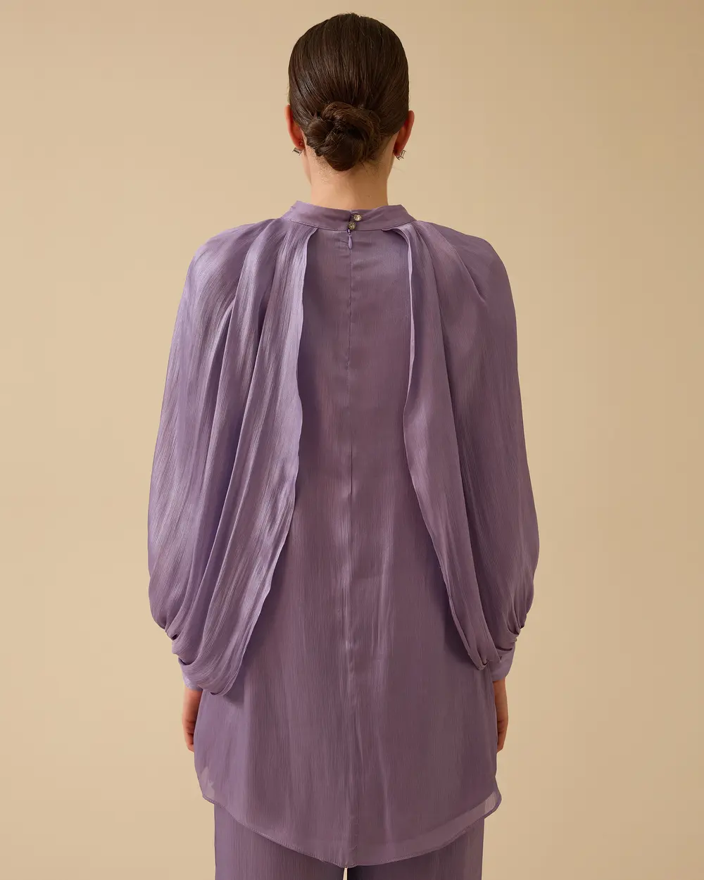 Draped Tunic with Loose Sleeve Detail