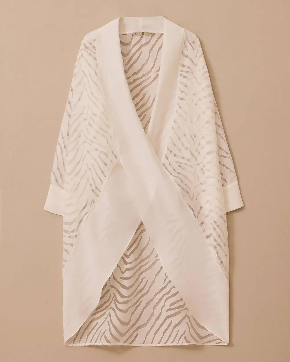 Zebra Patterned Asymmetric Cut Tunic