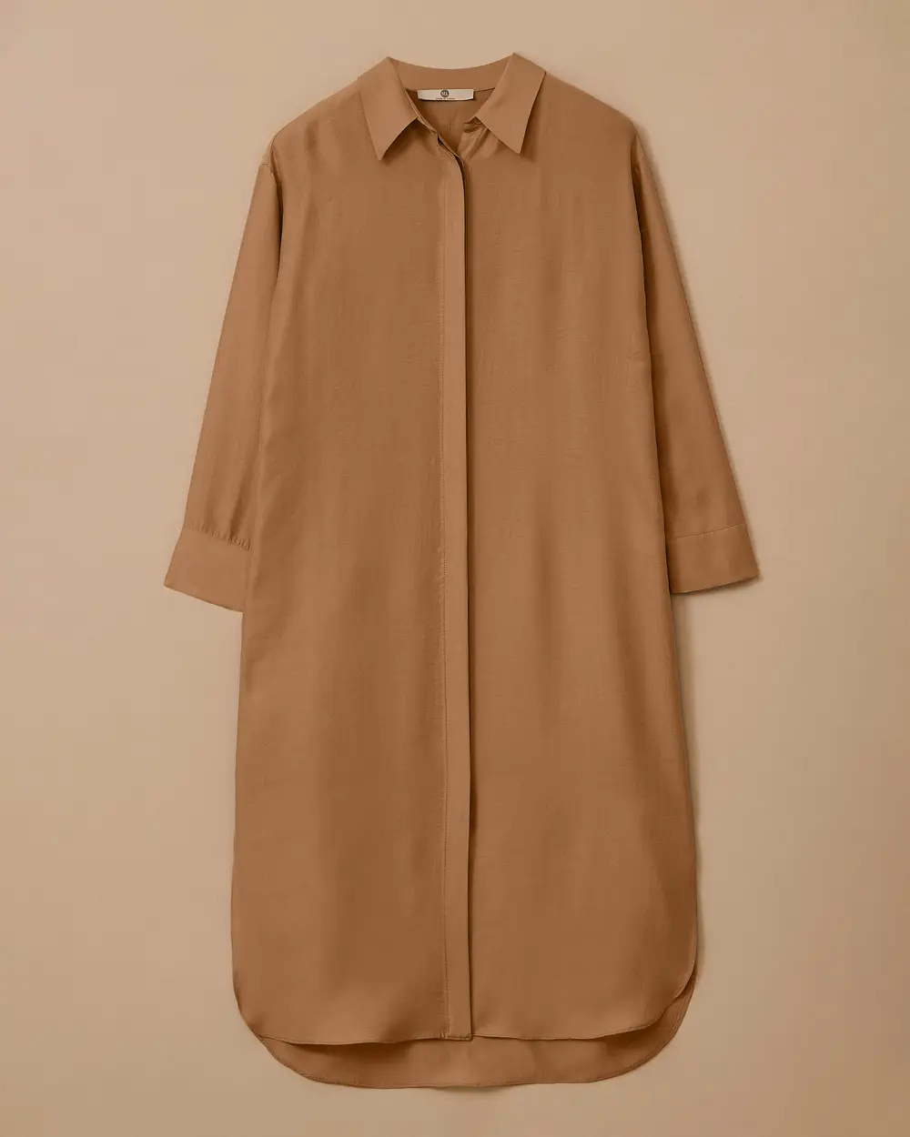 Yan Düğme Detaylı Uzun Tunik