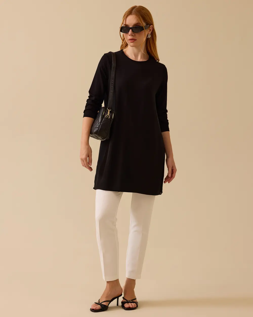 Tulle Textured Basic Tunic