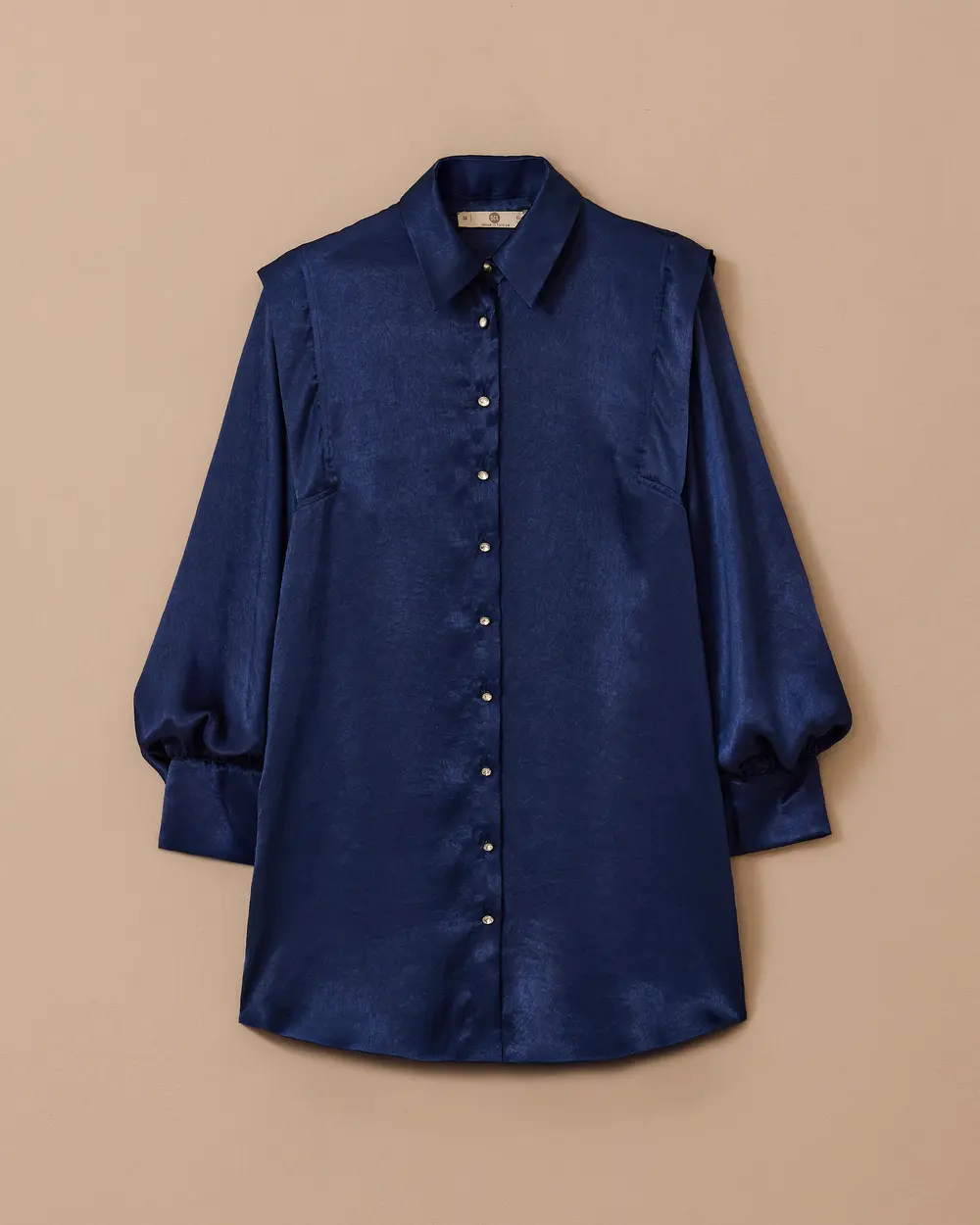 Balloon Sleeve Button Tunic