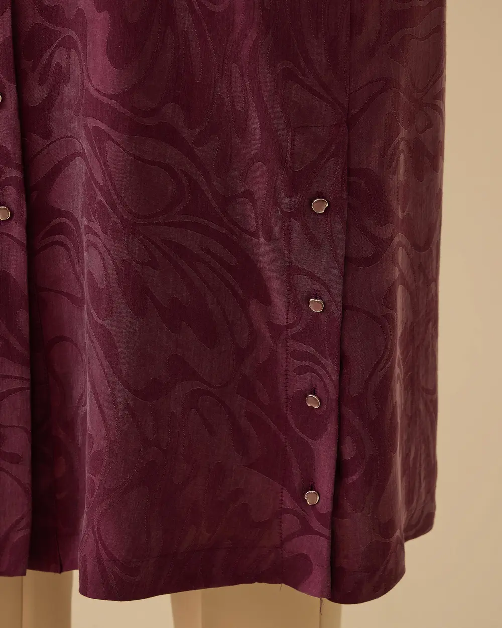 Plus Size Buttoned Patterned Shirt