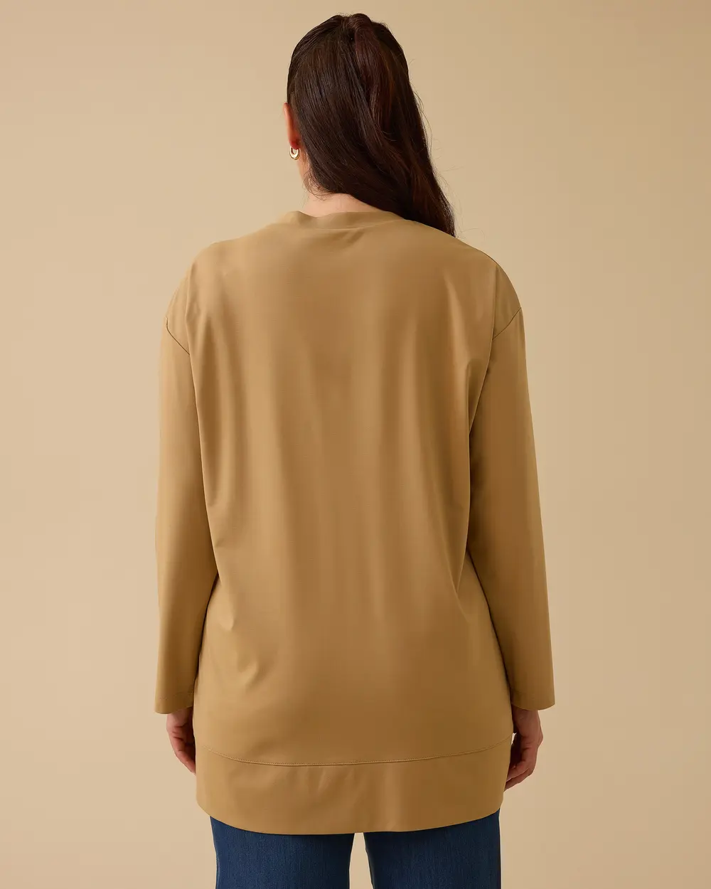 Büyük Beden Uzun Kollu Basic Tunik