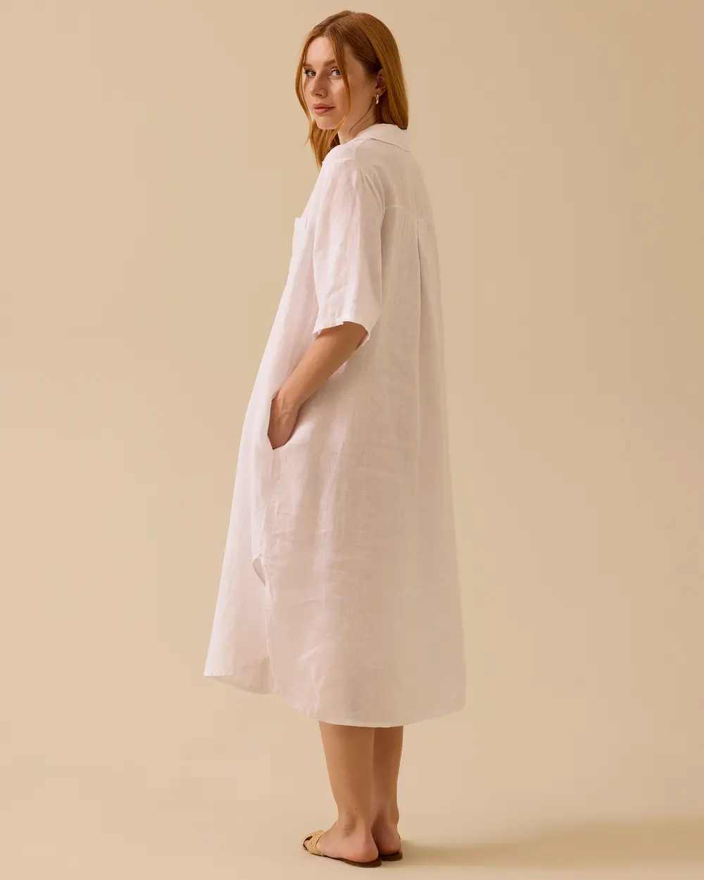 Sequin Detailed Buttoned Dress