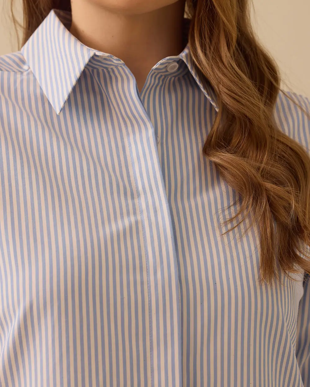 Plus Size Striped Shirt Dress
