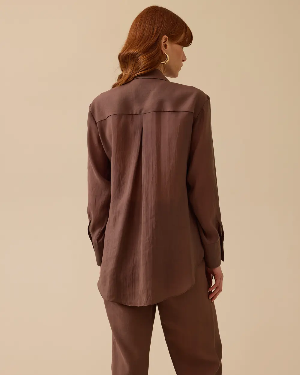 Linen Shirt with Binding Detail