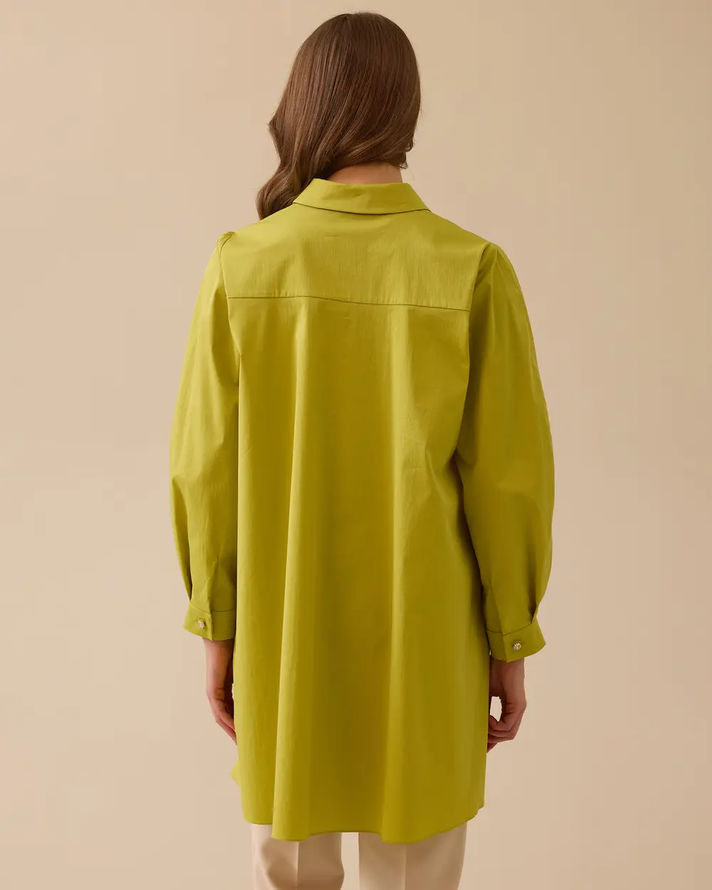 Asymmetric Cut Buttoned Shirt