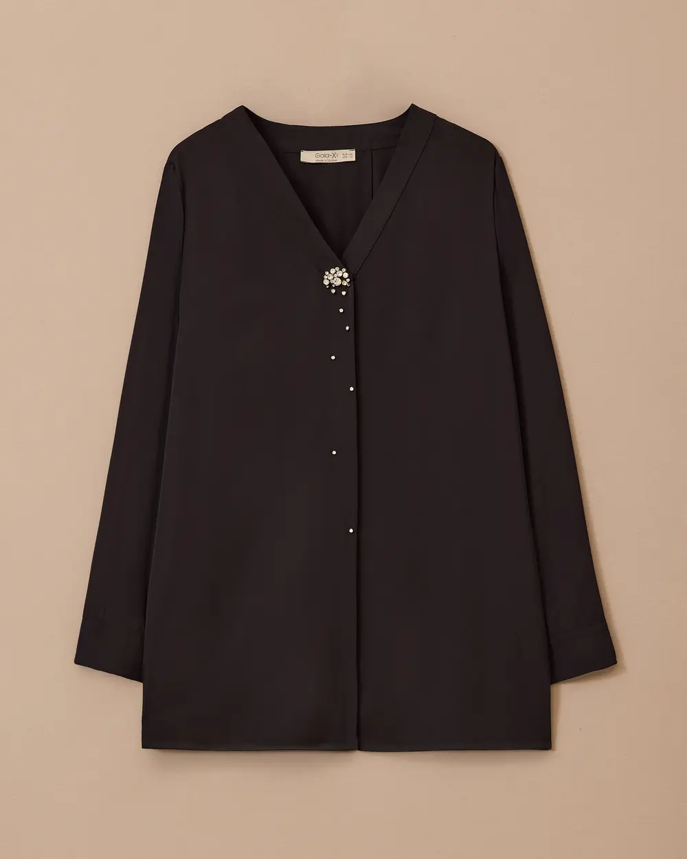 Plus Size Stone Detailed Shirt