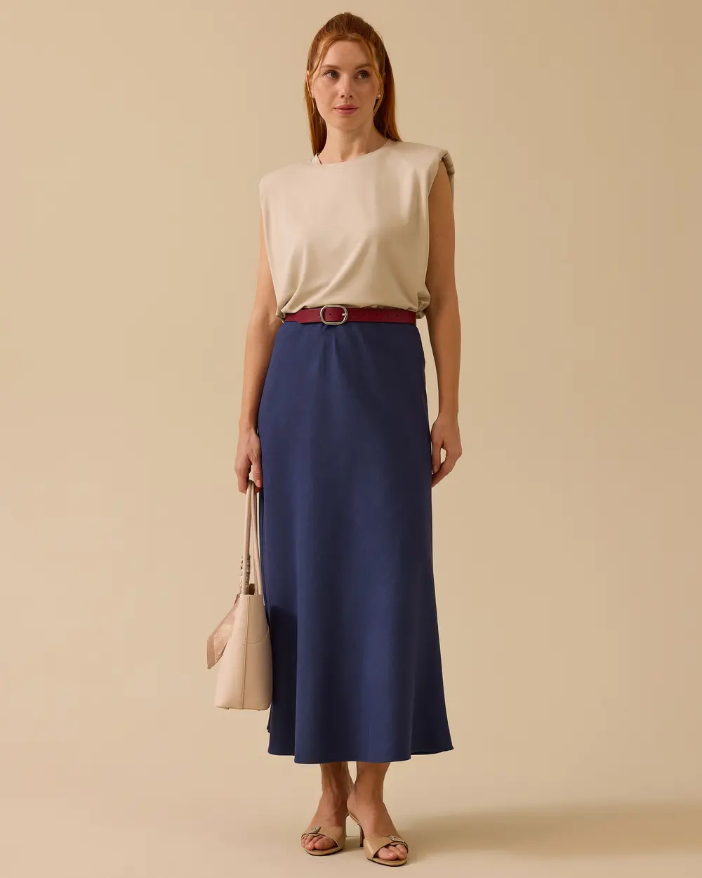 Straight Cut Long Skirt