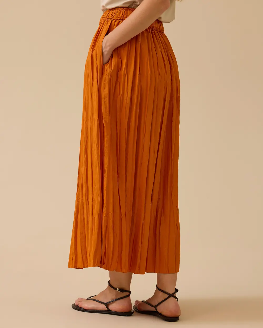 Crinkle Textured Skirt