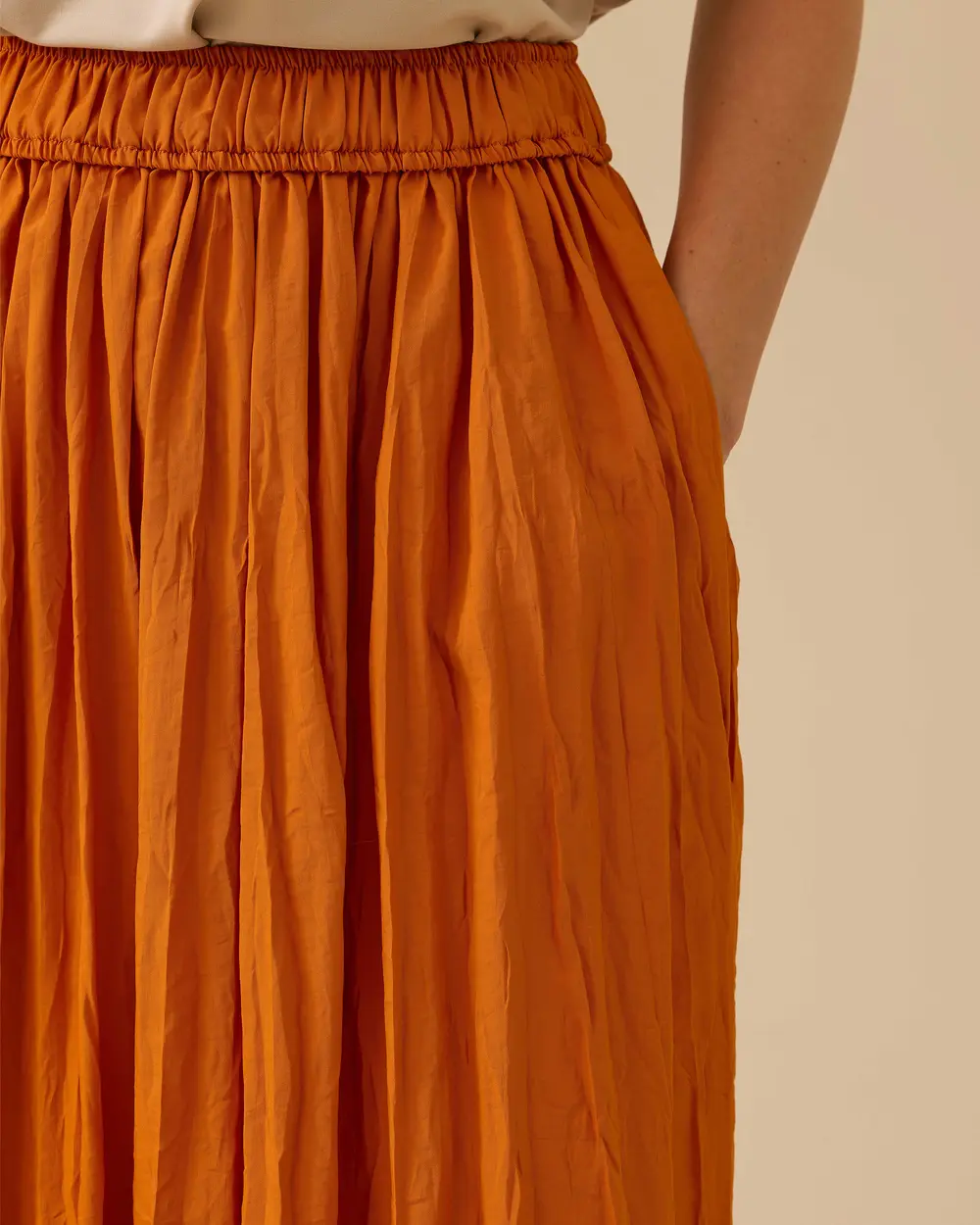 Crinkle Textured Skirt