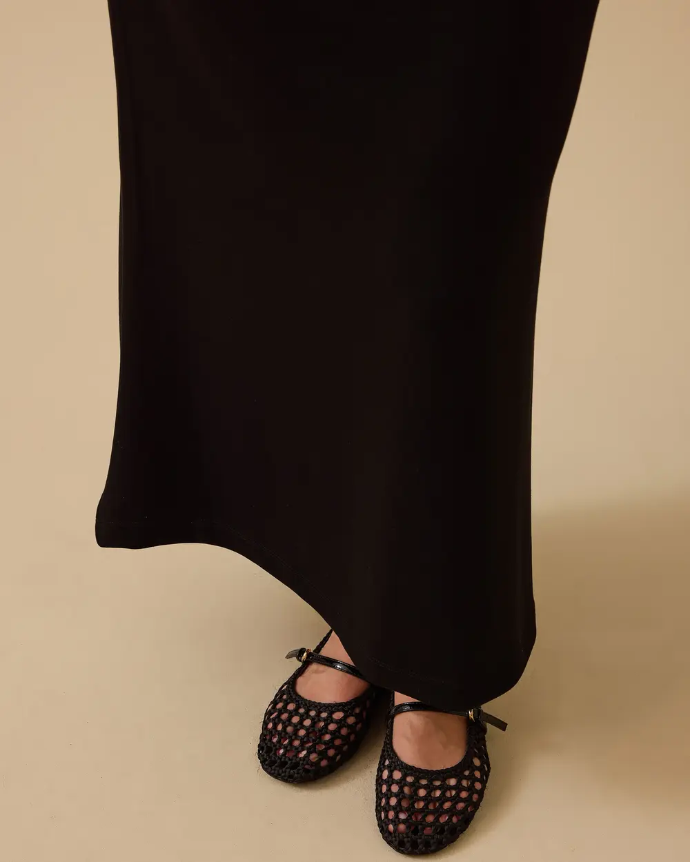 Plus Size Elastic Waist Skirt