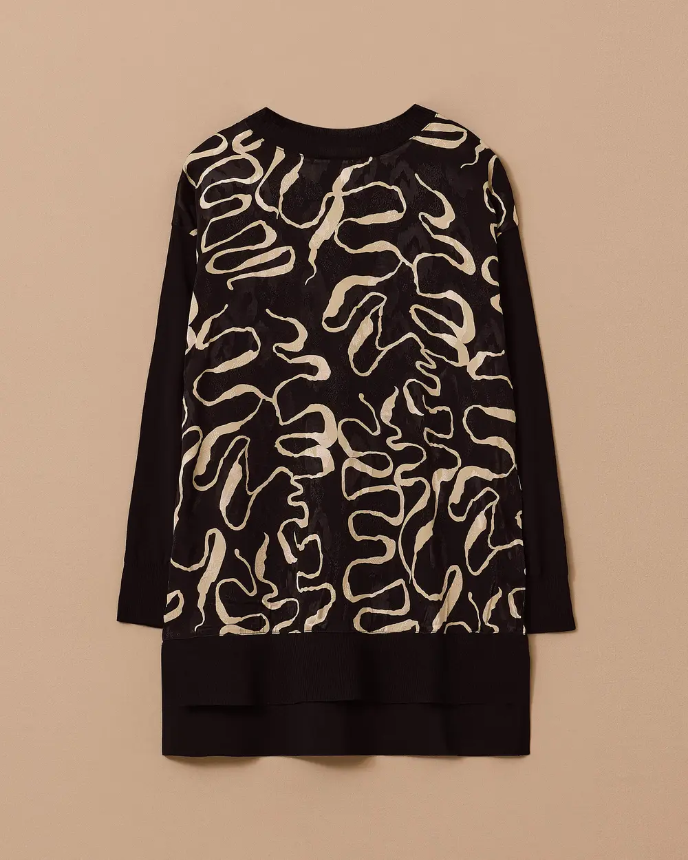 Patterned Sweater Tunic
