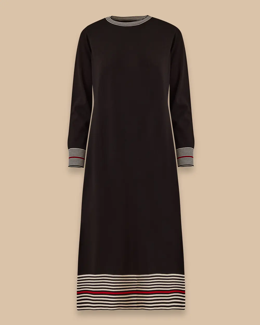 Colorful Stripe Detailed Sweater Dress