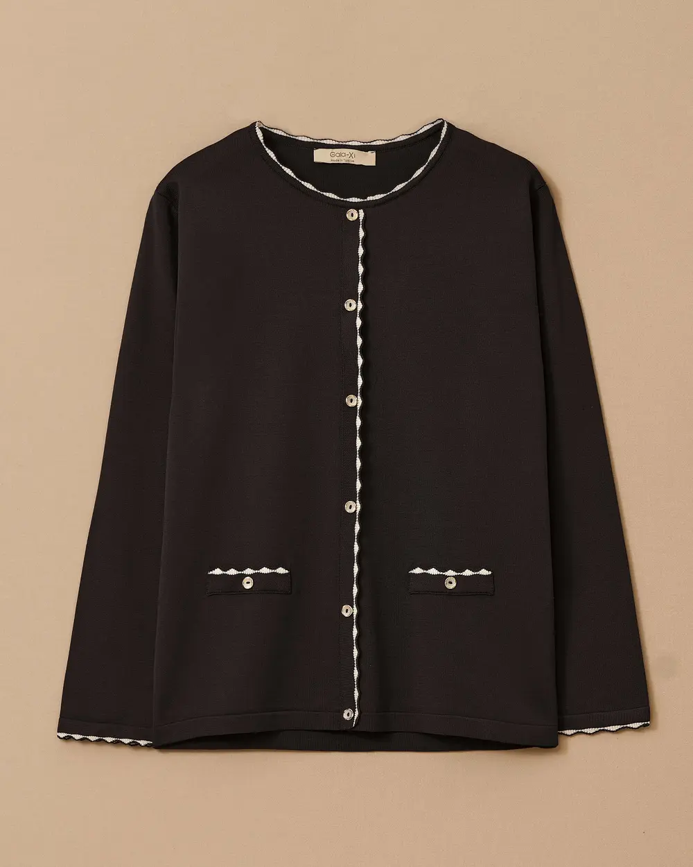 Büyük Beden Düğmeli Triko Bluz