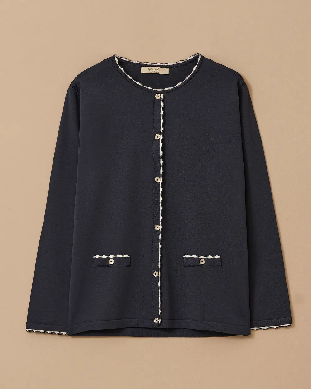 Büyük Beden Düğmeli Triko Bluz