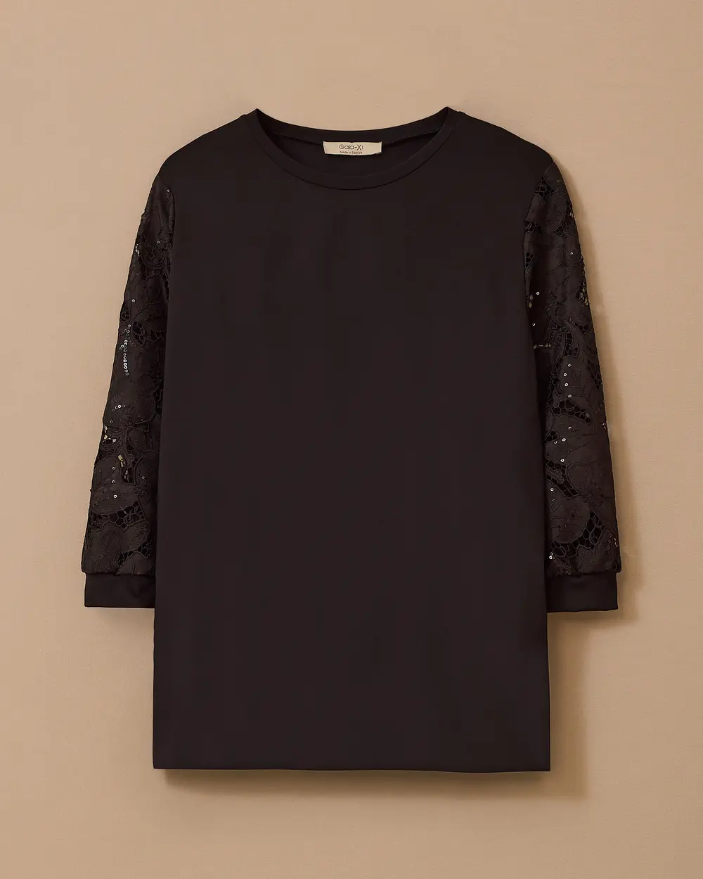 Büyük Beden Dantel Kollu Bluz