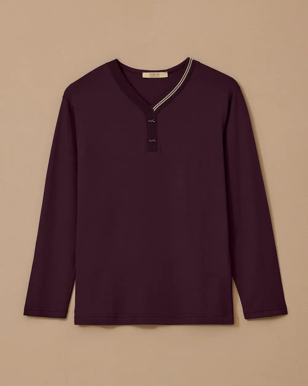 Büyük Beden Şerit Detaylı Bluz