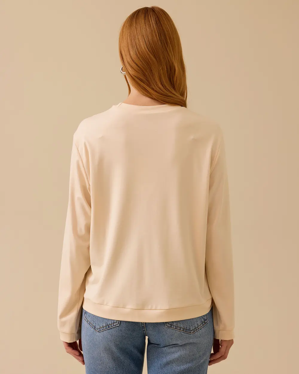 Printed Round Neck Sweatshirt