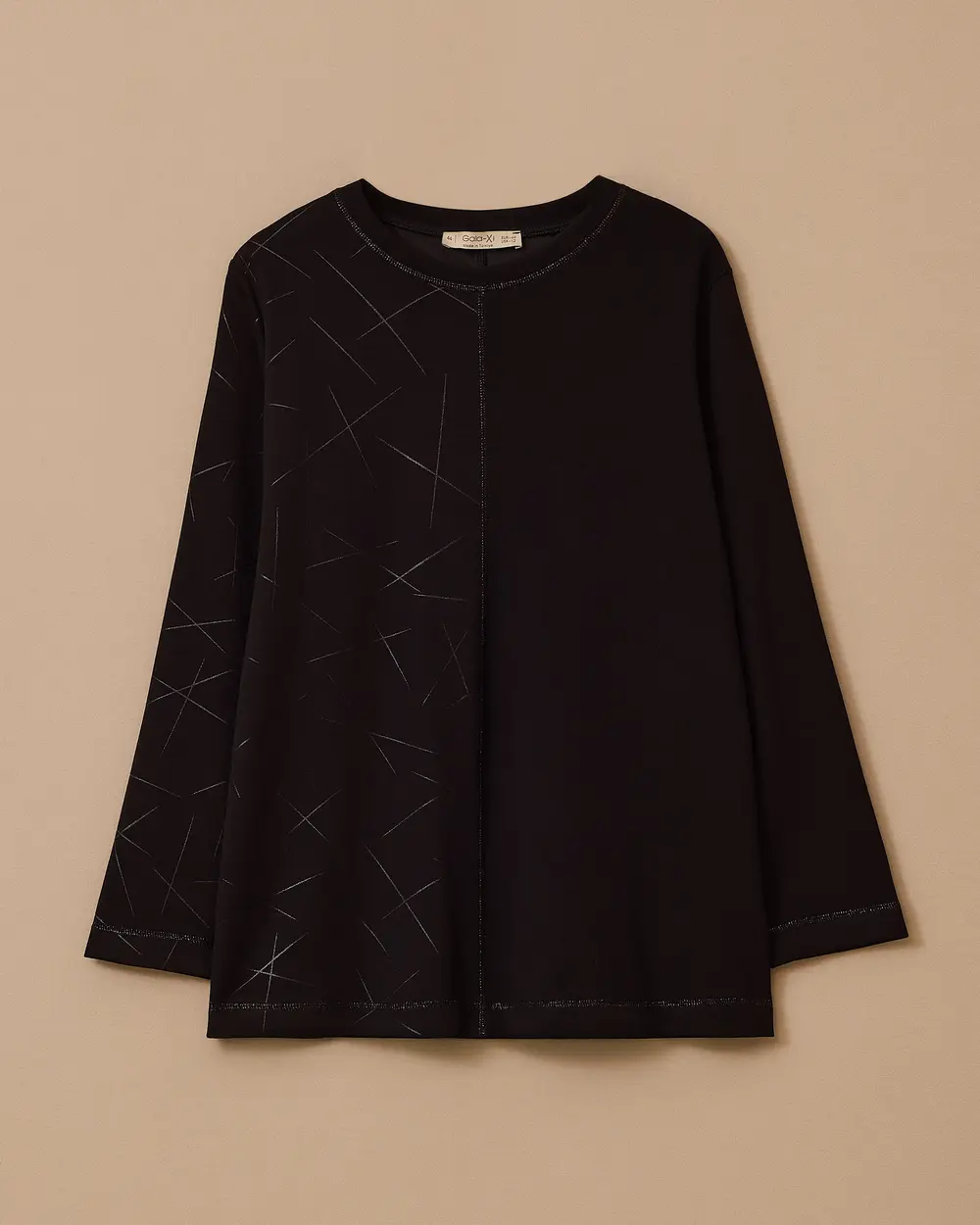 Plus Size Pattern Detailed Sweat