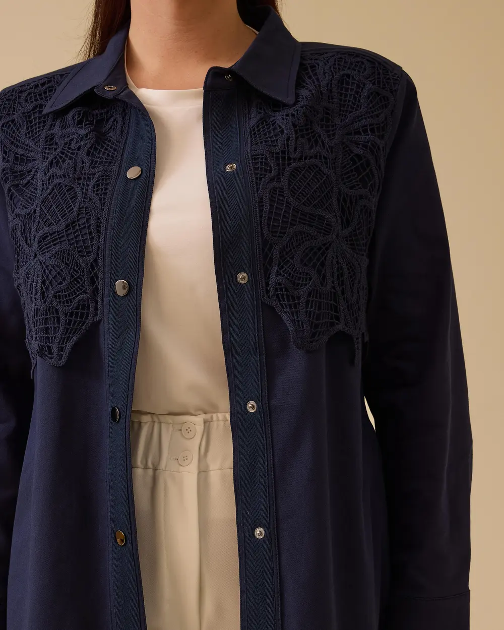 Plus Size Shirt Collar Embroidered Cap