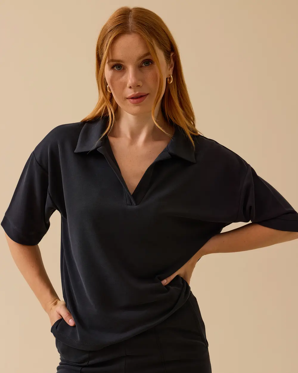 Polo Collar Relaxed Fit Suit