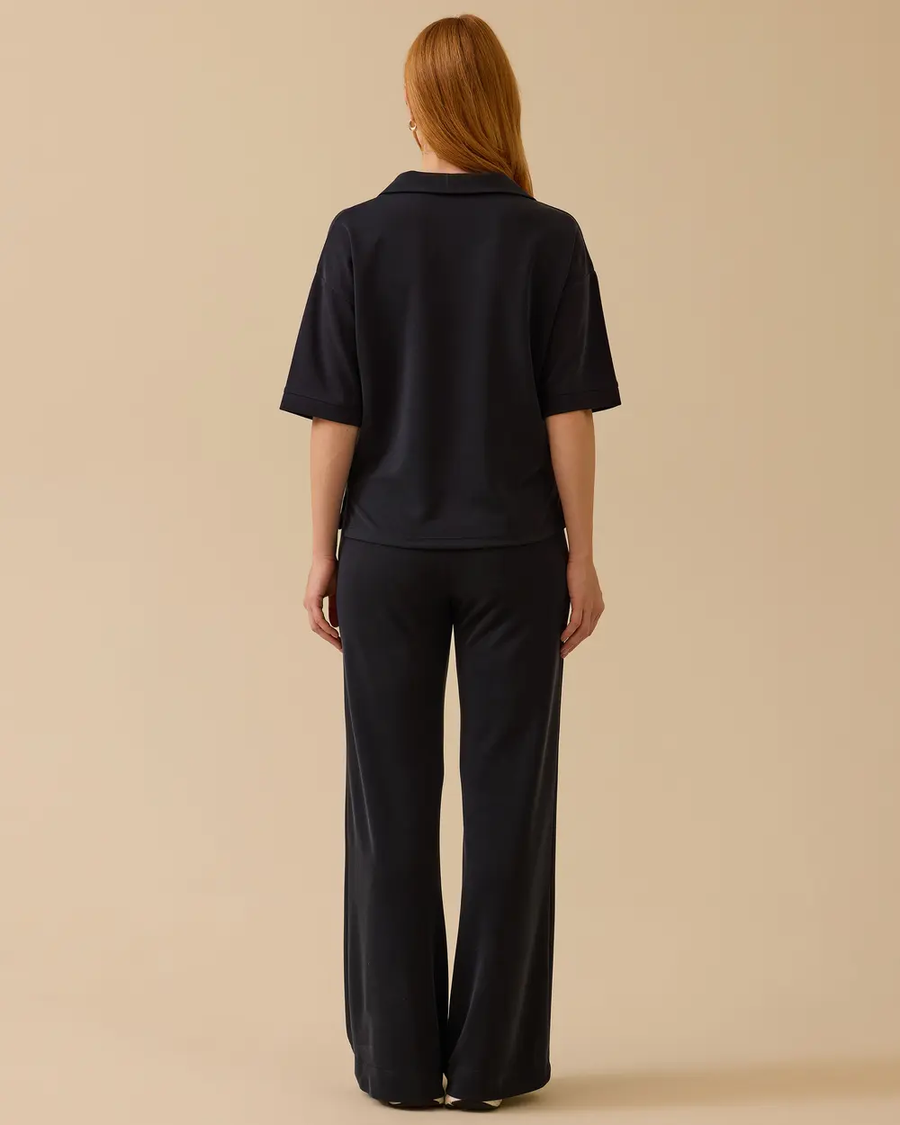 Polo Collar Relaxed Fit Suit