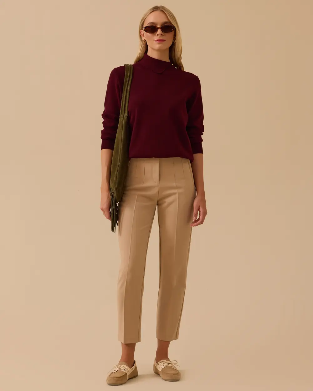 Betty Beli Pensli Bilek Boy Pantolon