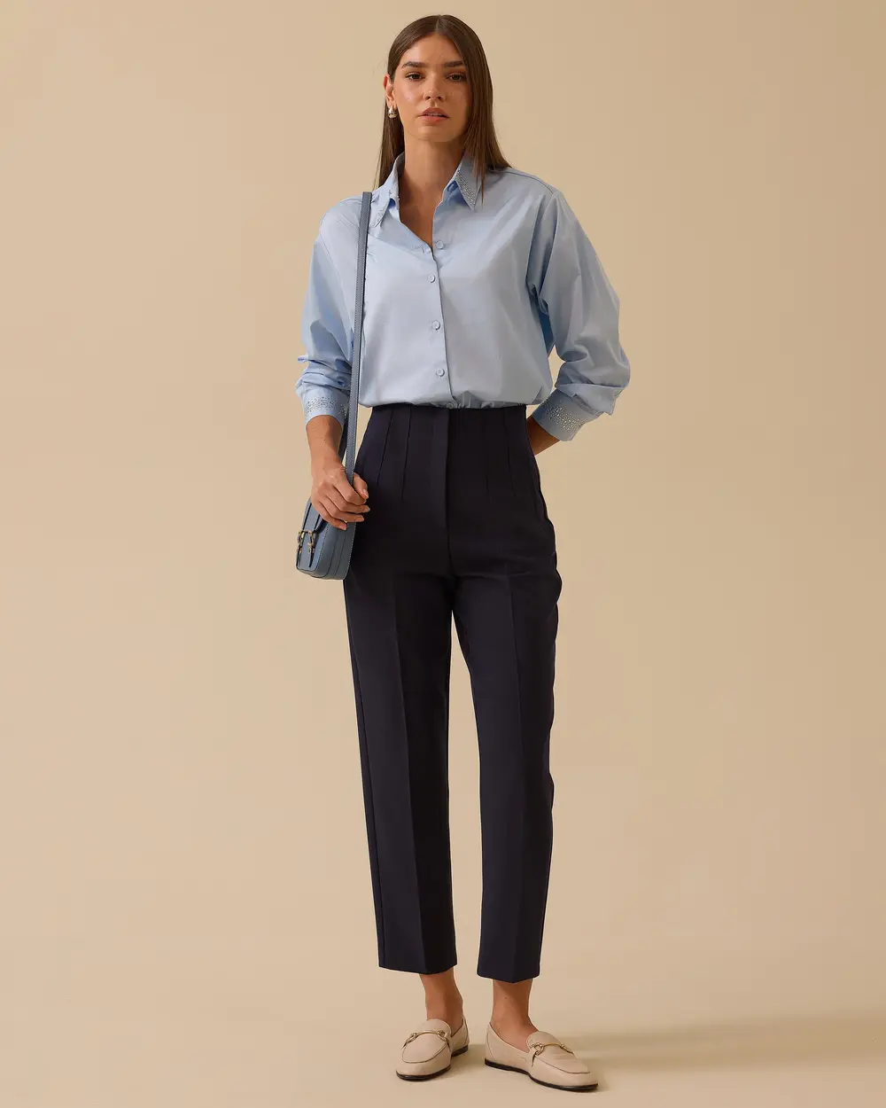 Betty Beli Pensli Bilek Boy Pantolon