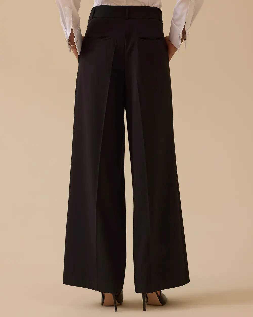 Serena Single Pleated Wide Leg Pants