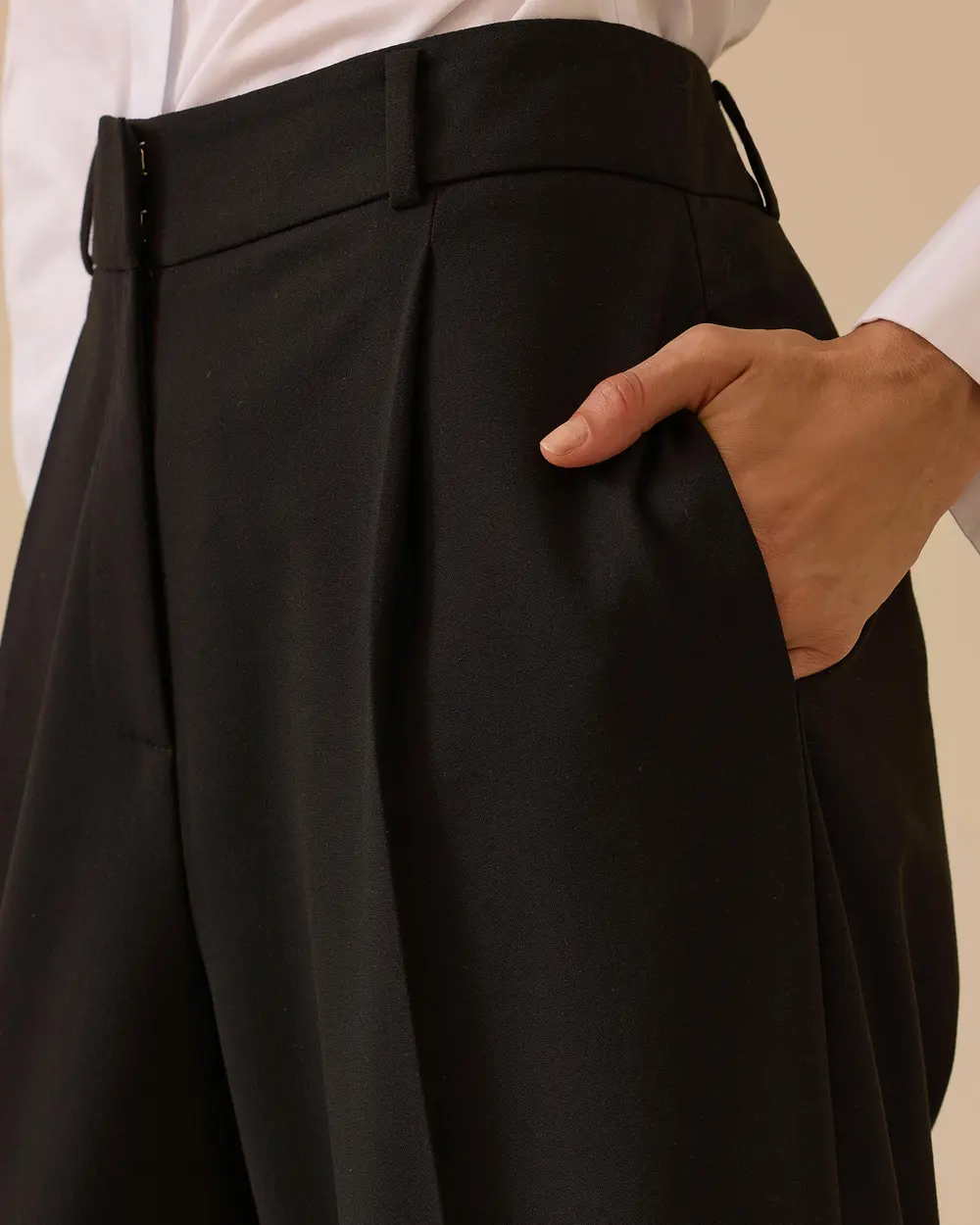 Serena Tek Pile Geniş Paça Pantolon