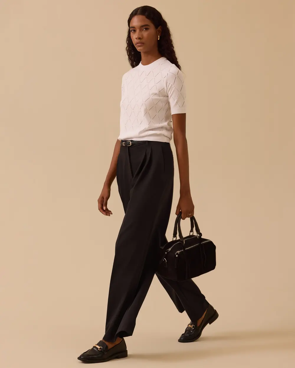 Taylor Çift Pile Geniş Paça Pantolon