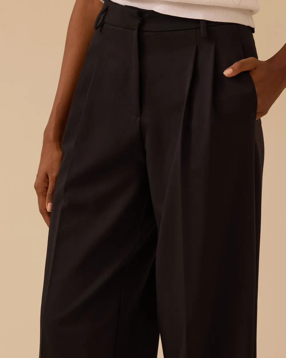 Taylor Çift Pile Geniş Paça Pantolon