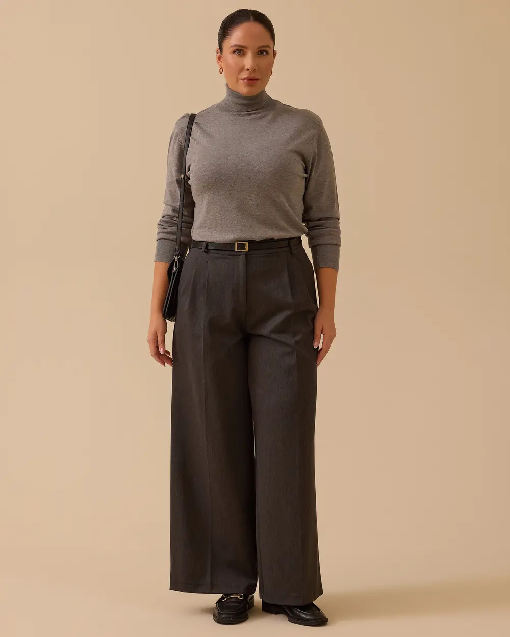 Taylor Çift Pile Geniş Paça Pantolon