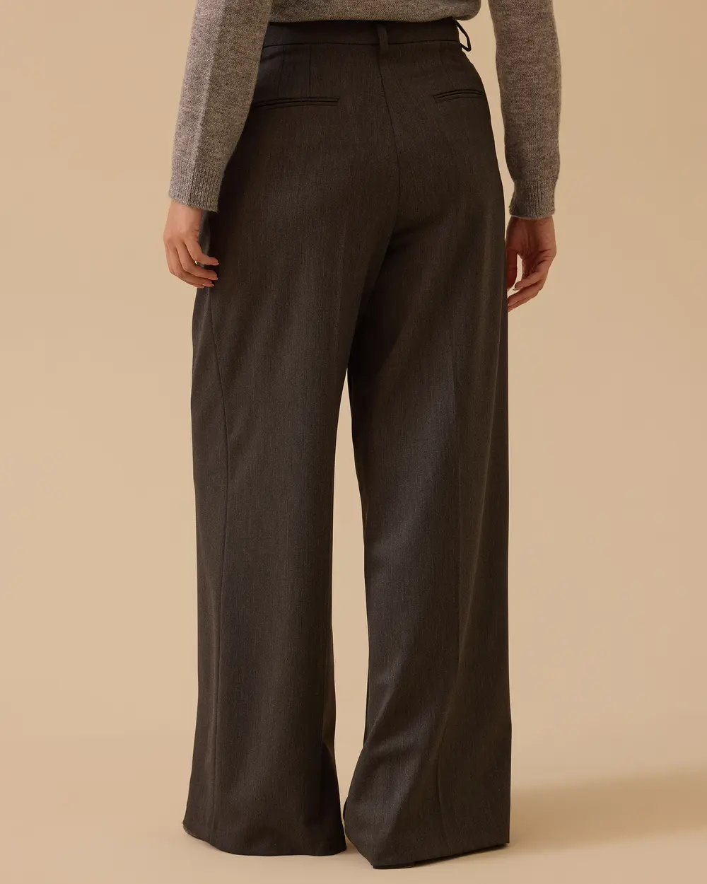 Taylor Çift Pile Geniş Paça Pantolon