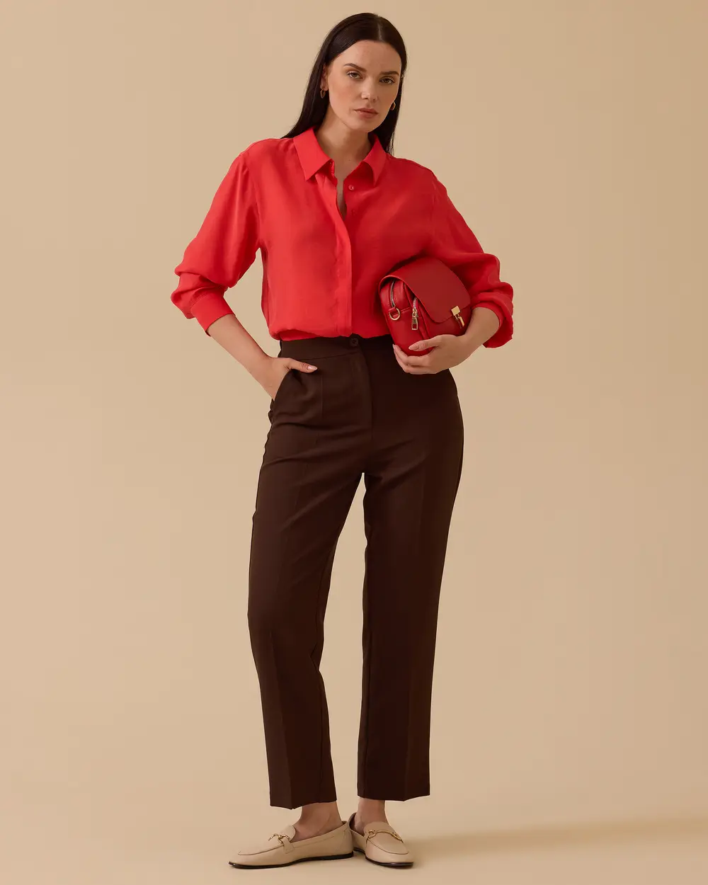 Diana Beli Lastikli Bilek Boy Pantolon