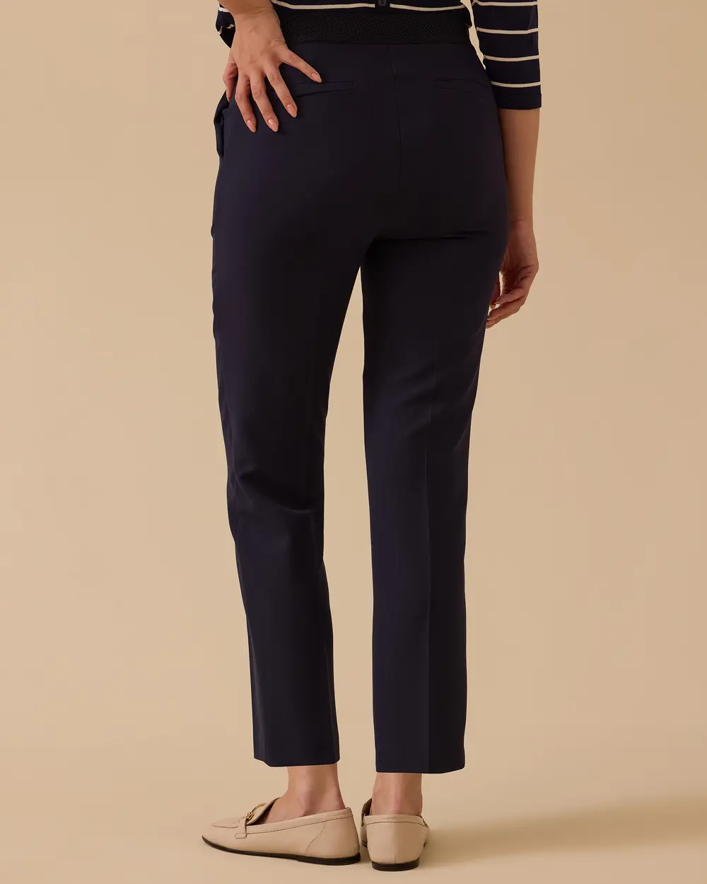 Ivy Beli Lastikli Bilek Boy Pantolon