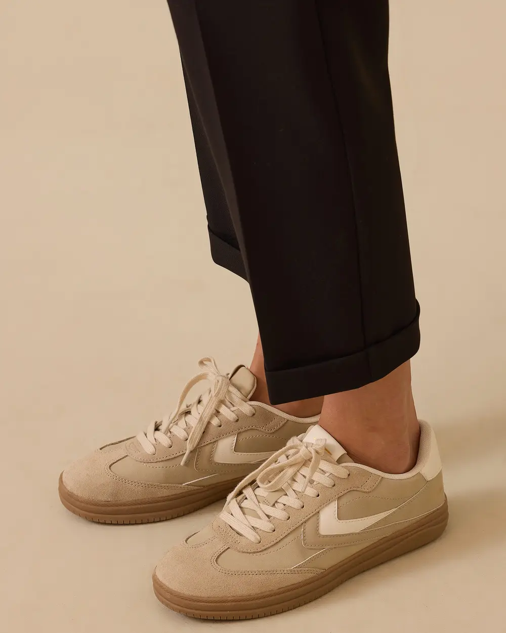 Lena Ankle Length Pants with Elastic Waist