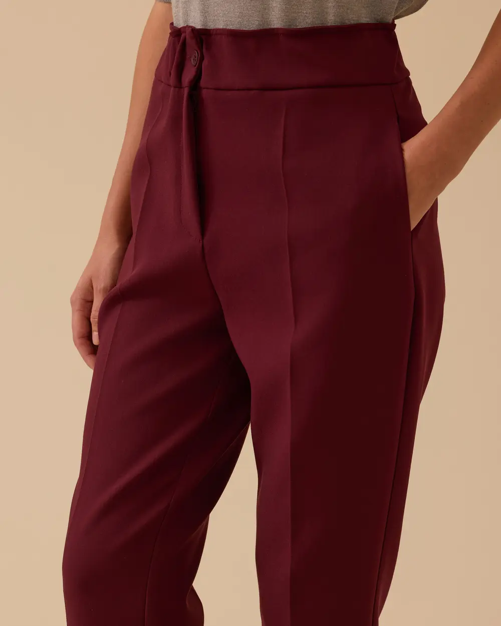 Lena Beli Lastikli Bilek Boy Pantolon