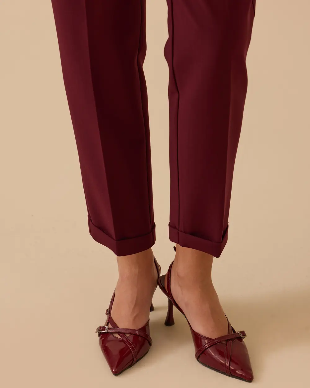 Lena Beli Lastikli Bilek Boy Pantolon