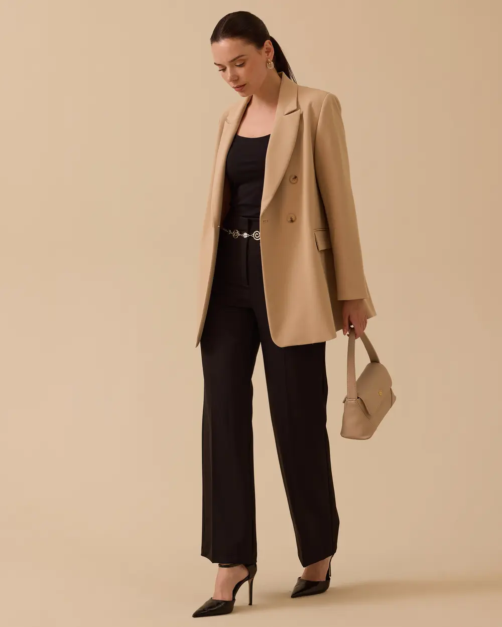 Kayla Klasik Kesim Örme Pantolon