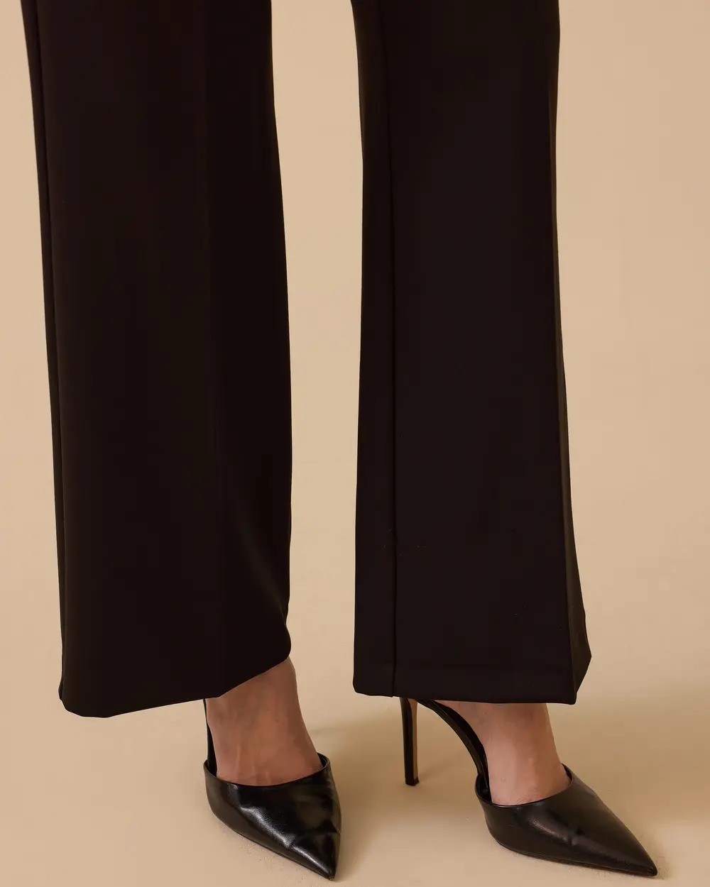 Kayla Klasik Kesim Örme Pantolon