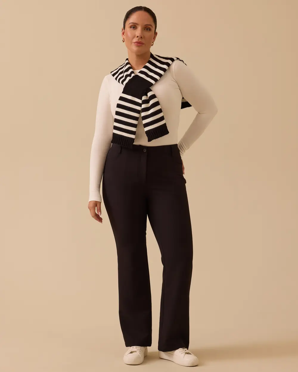 Quin Tam Boy Düz Paça Pantolon