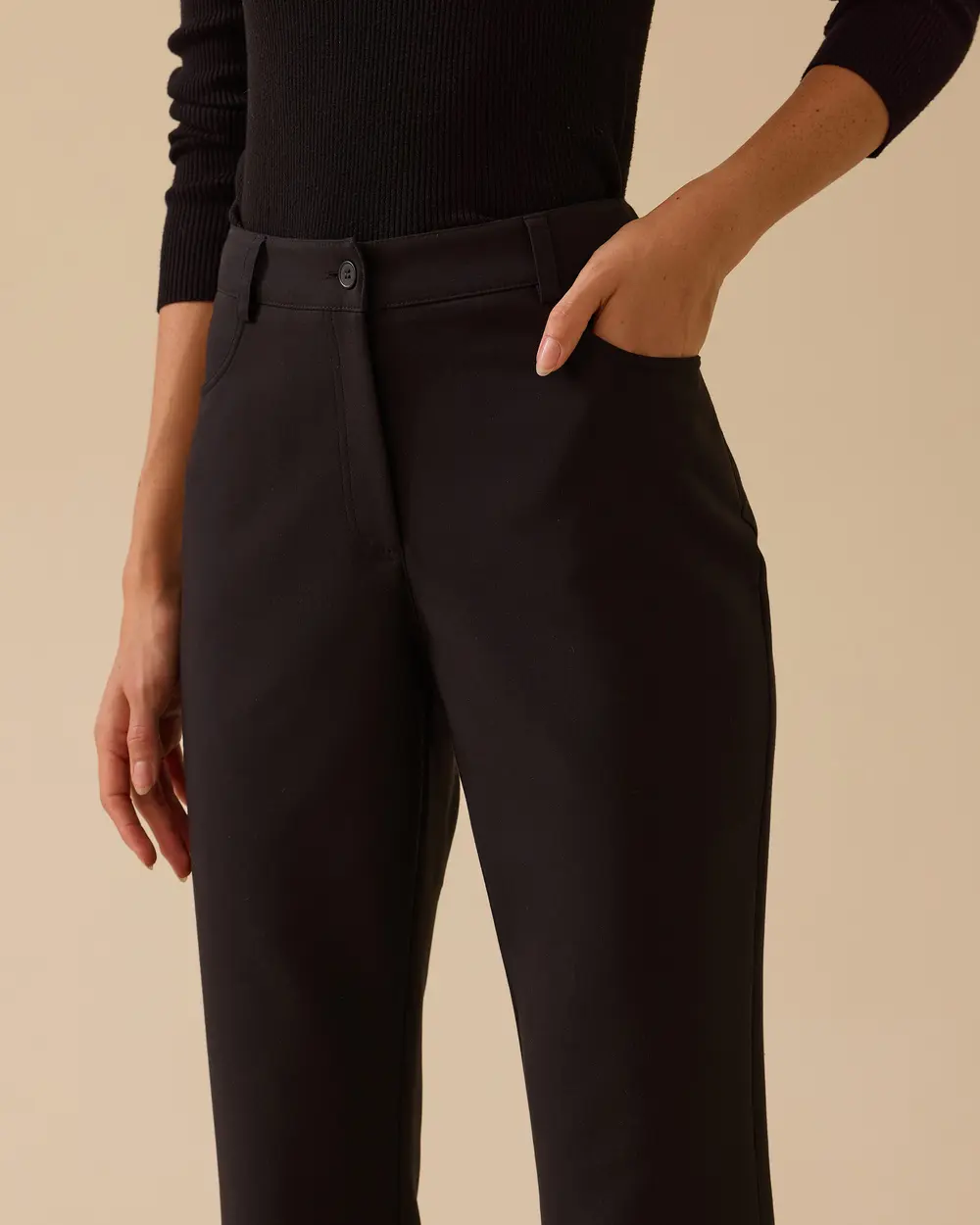 Quin Tam Boy Düz Paça Pantolon