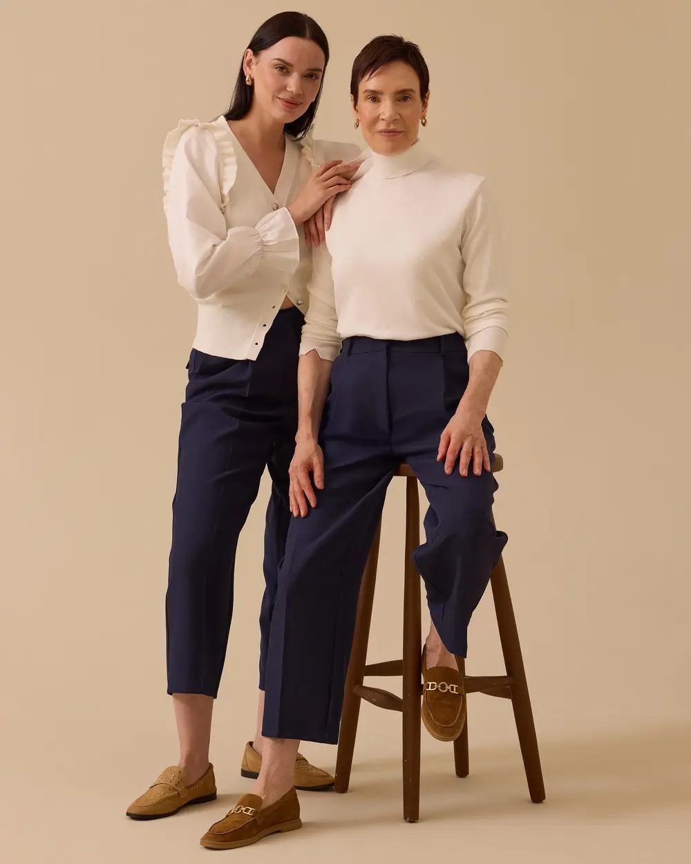 Star Single Pleated Ankle Length Pants