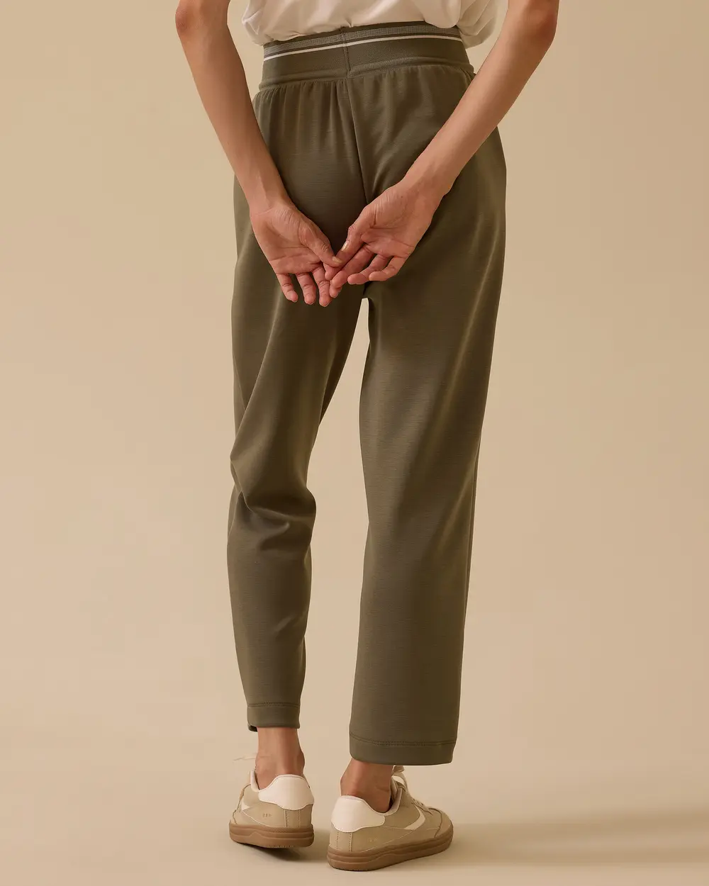 Elastik Bel Cepli Pantolon